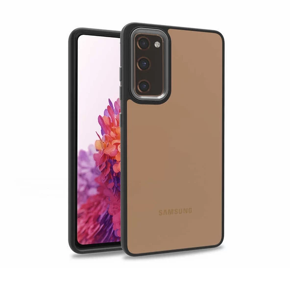 Samsung Galaxy S20 FE Kılıf Kamera Çıkıntılı Arkası Şeffaf Köşeleri Parlak Renkli Işlemeli Flora Kapak - Resim 8