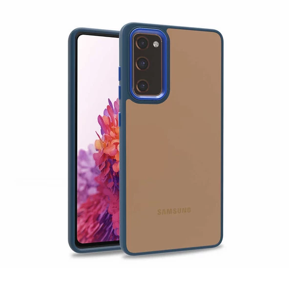 Samsung Galaxy S20 FE Kılıf Kamera Çıkıntılı Arkası Şeffaf Köşeleri Parlak Renkli Işlemeli Flora Kapak - Resim 5