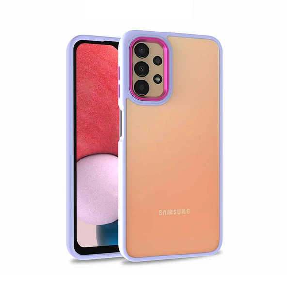 Samsung Galaxy A53 5G Kılıf Kamera Çıkıntılı Arkası Şeffaf Köşeleri Parlak Renkli Işlemeli Flora Kapak - Resim 7