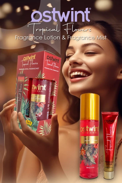Ostwint Fragrance Mist Tropical Flower 200 ml + 50 ml Body Lotion Set - 3
