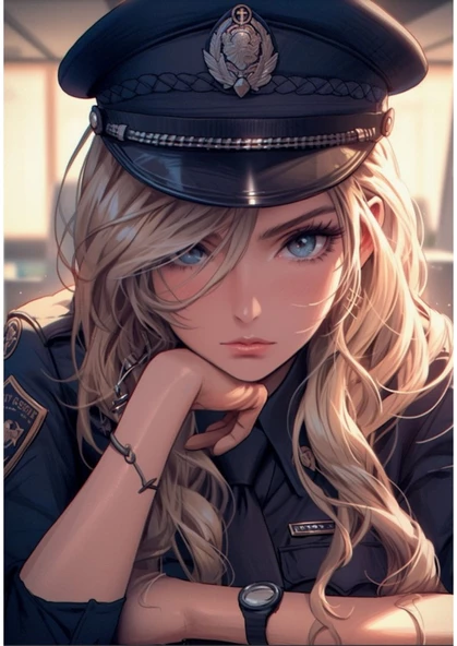 Anime Güzel Polis Boyama Kitap Seti - 2