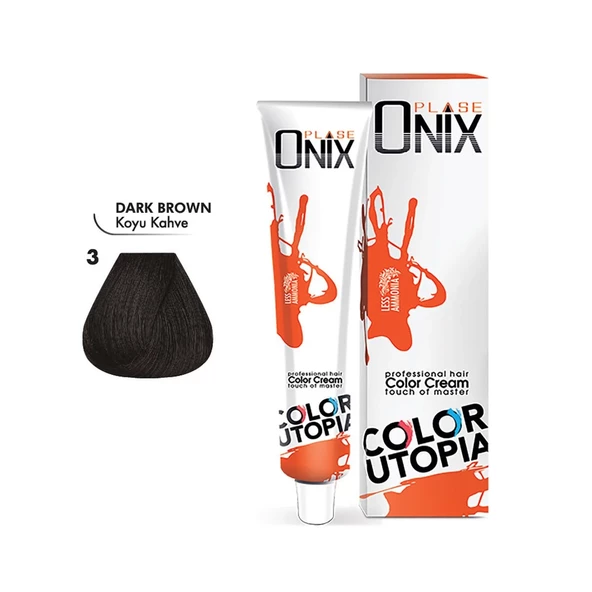 MORFOSE ONIX SAÇ BOYASI 3- KOYU KAHVE 60 ML