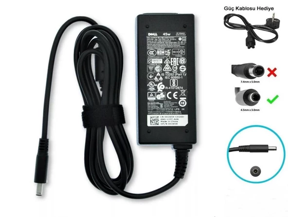 Dell inspiron 13 5368 7348 5567 Adaptör Şarj Aleti