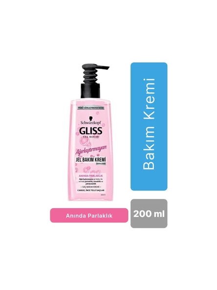 Gliss Ağırlaştırmayan Jel Saç Bakım Kremi Ekstra Yumuşaklık