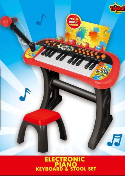 Oyuncak Org Music Spaceship Ayaklı Oturaklı Mikrofonlu Oyuncak Org - 2