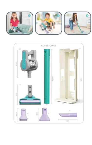 Dyson Model Oyuncak Süpürge Dikey Süpürge Seti 50 cm - 4