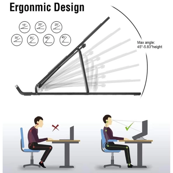 Ayarlanabilir Laptop Standı 7 Kademe - 3