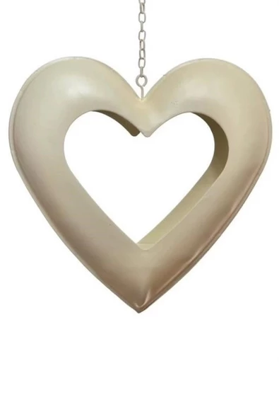 Decotown Kalp Motifli Metal Mumluk Dekoratif Mum Tutucu Stand - 3