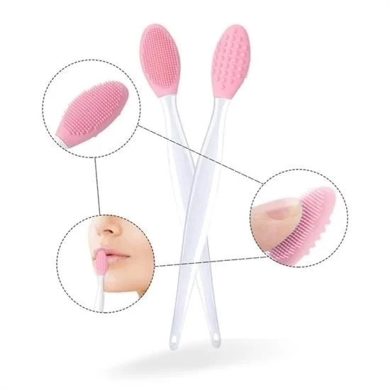 2 Adet Dudak Fırçası Peeling Etkili Gözenek  Siyah Nokta Temizleyici Akne Giderici Çift Yönl - 2
