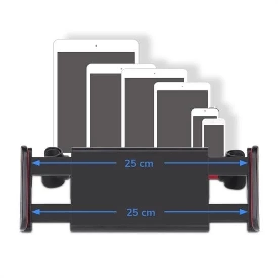 Oto Koltuk Arkası Telefon Tablet Tutucu Ayarlanabilir 360 Derece Dönebilen Pratik Stand - 4