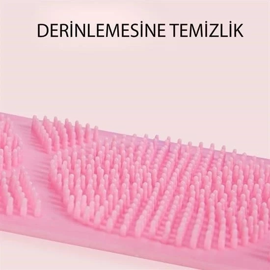 Çift Taraflı Banyo Hamam Lifi Silikon Masajlı Yumuşak Duş Lifi Uzun Ömürlü Hazır Banyo Keses - 5