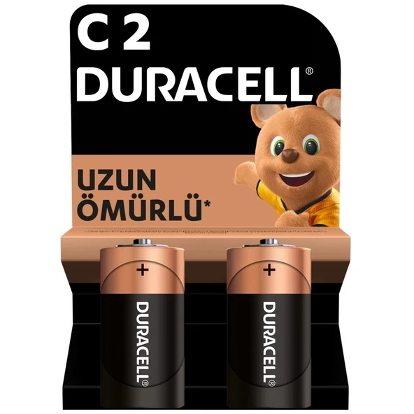 Duracell Alkalin C Piller 2 Li Paket