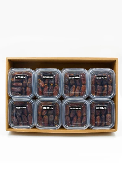 payitaht hurma Mebrum Lüks Medine Hurma 24 Paket 100GR Tadımlık Yeni Mahsül İnce Kabuklu Besleyici Dayanıklı Set