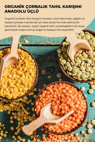 payitaht hurma ÇORBALIK TAHIL KARIŞIMI ANADOLU ÜÇLÜ 1KG - 2