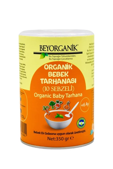 payitaht hurma BEBEK EK GIDASI ORGANİK BEBEK TARHANASI 10 SEBZELİ 350GR +6 AY