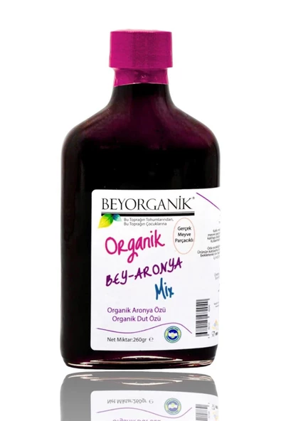 payitaht hurma ORGANİK BEY ARONYA MİX 260GR GERÇEK MEYVE PARÇACIKLI