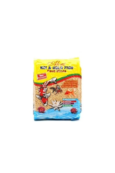 TROPİKAL Koi Ve Japon Balığı Doğal Yem (ahm Natural Pond Sticks 1 Kg)