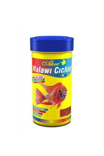 Ahm Malawi Cichlid Granulat Colour Balık Yemi 250 Ml
