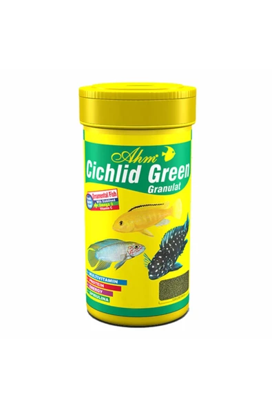 Ahm Cichlid Green Granulat Balık Yemi 250 Ml