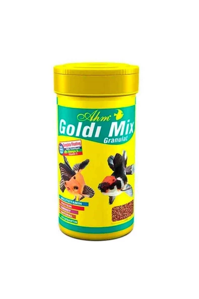 Ahm Goldi Mix Granulat Balık Yemi 250 ml