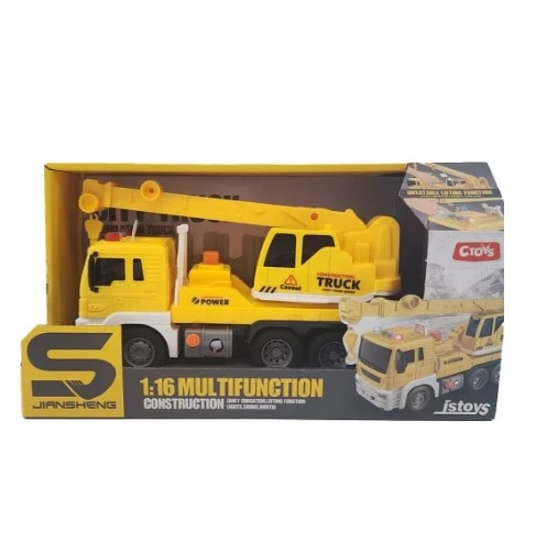 Ctoys Işıklı ve Sesli Multifunction 1:16 Vinç JS105