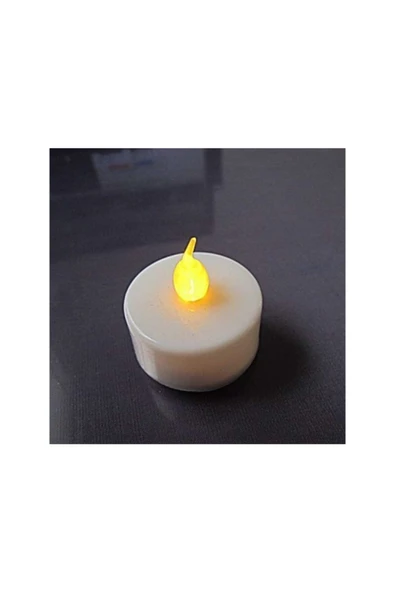 TROPİKAL Tea Light Pilli Mum 3 Adet