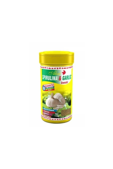 TROPİKAL Ahm Marin Spirulina Garlic Sarımsaklı Granül Yem 250 Ml
