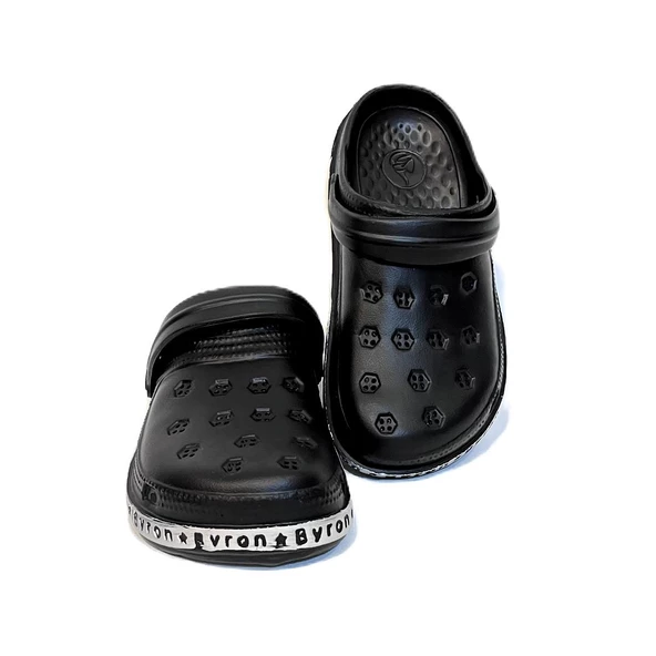 De-Fa Byron Siyah crks Erkek Çocuk Havuz Plaj Günlük Terlik - Resim 7