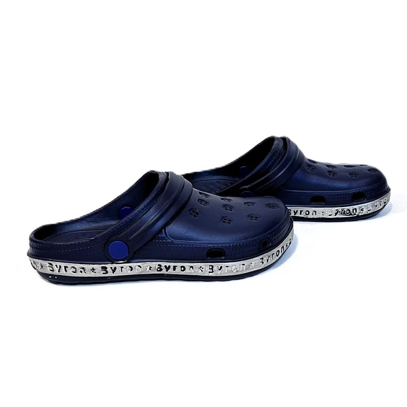 De-Fa Byron Lacivert crks Erkek Çocuk Havuz Plaj Günlük Terlik - Resim 3