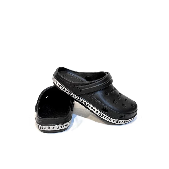 De-Fa Byron Siyah crks Erkek Çocuk Havuz Plaj Günlük Terlik - Resim 2