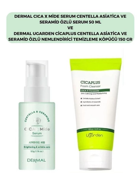 Dermal Cıca X Mide Centella Asiatica Özlü Serum ve Temizleme Köpüğü