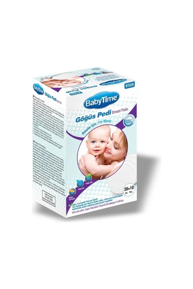 Babytime Doğal Ekstra Yumuşak Göğüs Pedi 40'lı Bt529