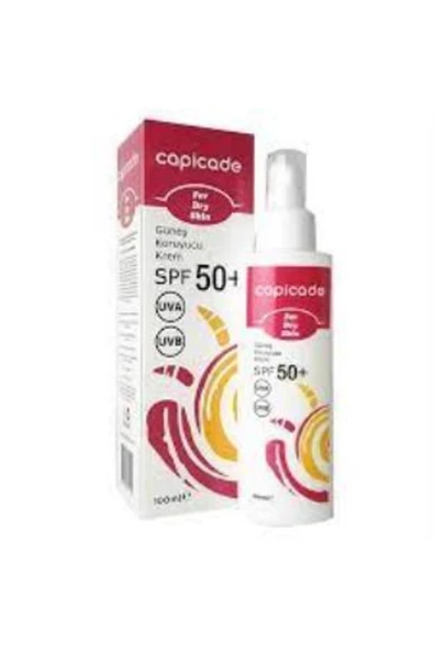 Capicade Spf50 Güneş Koruyucu Krem Kuru Ciltler Için 100 ml