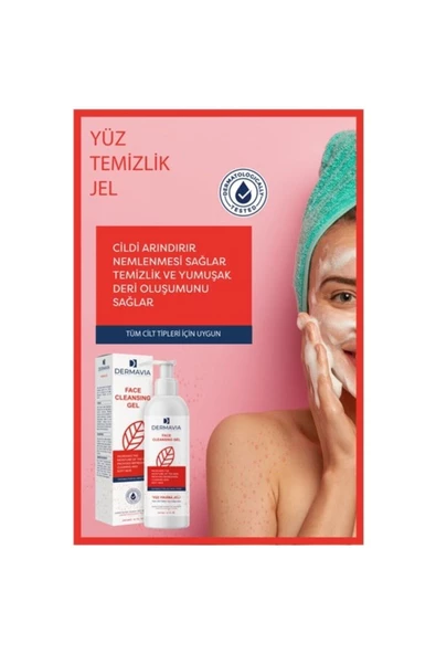 Dermavia Laktik Asit Yüz Yıkama Jeli 200 ml