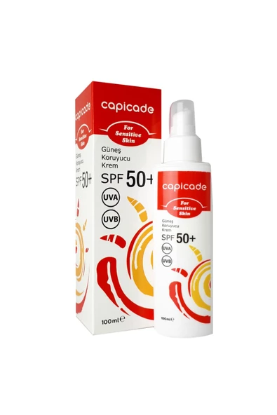 GROS Capicade Spf 50+ Hassas Ciltler Için Güneş Koruyucu Krem 100 Ml