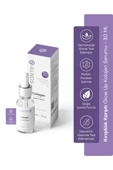 SantePlus Kırışıklık Karşıtı, Sıkılaştırıcı Ve Canlandırıcı Kolajen Serum 30 ml