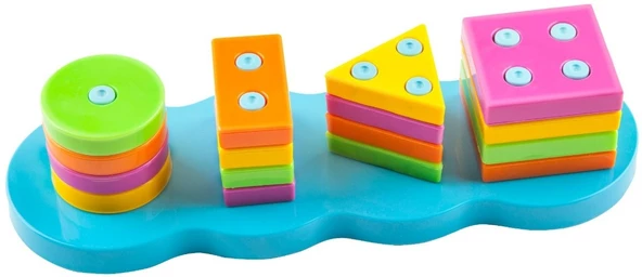 Kiki Geometrik Şekiller Bulmaca XL 17 Parça 1402 - 5