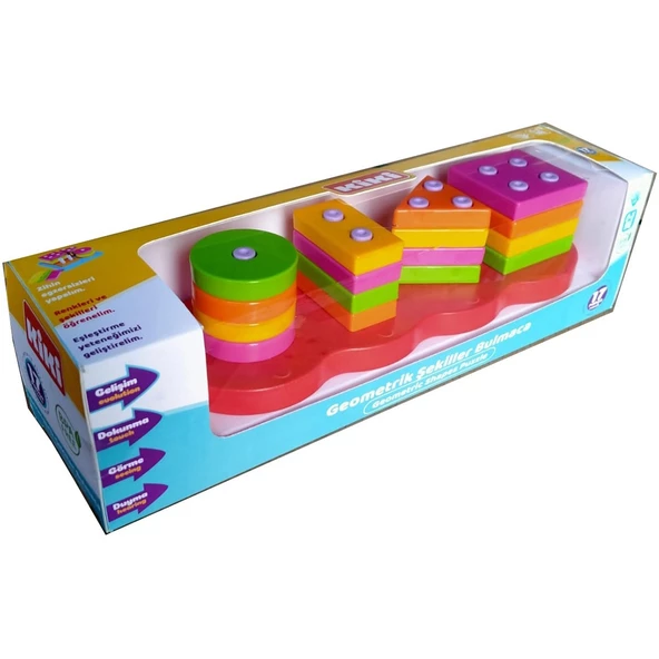 Kiki Geometrik Şekiller Bulmaca XL 17 Parça 1402