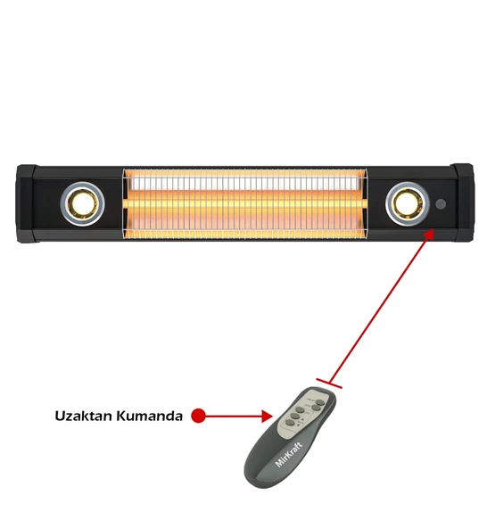 MirKraft VEGA 2500W Sarkıt Tipi Karbon Infrared Isıtıcı - 5