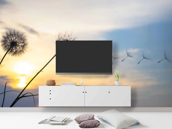 Gökyüzü ve Bulut Manzaralı Duvar Kağıdı - Resim 3