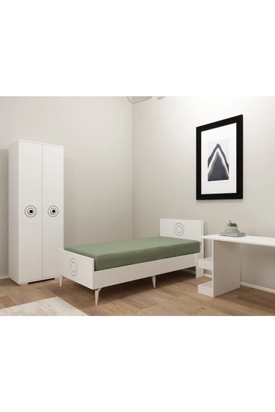 DemonteHome  VALENSDH ÇOCUK GENÇ ODASI (B-L-P) BEYAZ-BEYAZ - 6