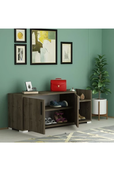 DemonteHome  SUNRİSEDH AYAKKABILIK CEVİZ - 2