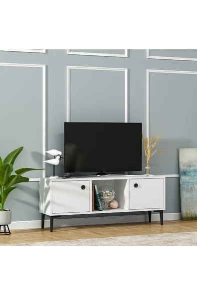 DemonteHome  Pariondh Tv Sehpası Beyaz