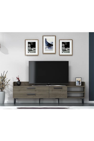 DemonteHome  LUCYDH 180 CM TV ÜNİTESİ SEHPASI CEVİZ