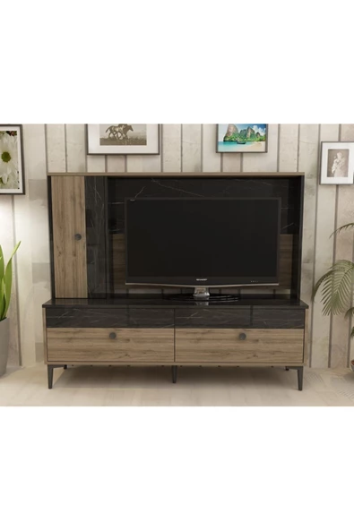 DemonteHome  SİNDYDH TV ÜNİTESİ CEVİZ ROYALMERMER
