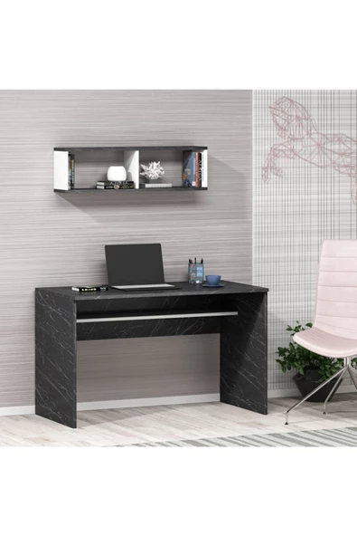 DemonteHome  COLLEGEDH ÇALIŞMA MASASI ROYALMERMER BEYAZ
