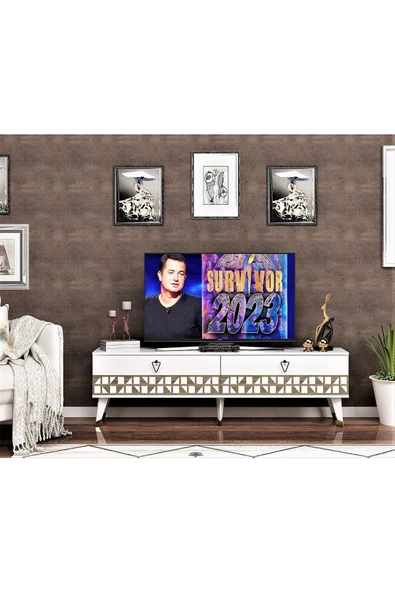 DemonteHome  VENTUSDH TV ÜNİTESİ BEYAZ
