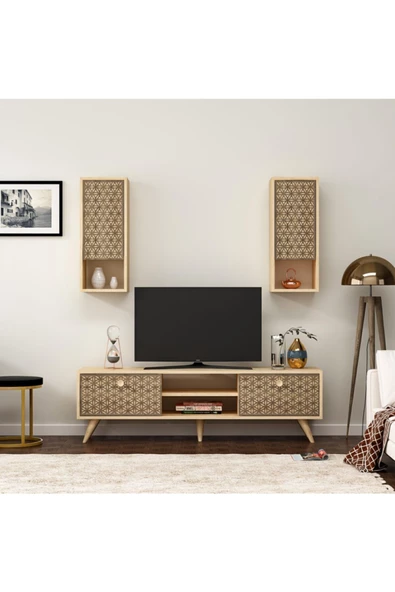 DemonteHome  NEWYORKDH TV ÜNİTESİ TAKIM SAFİRMEŞE