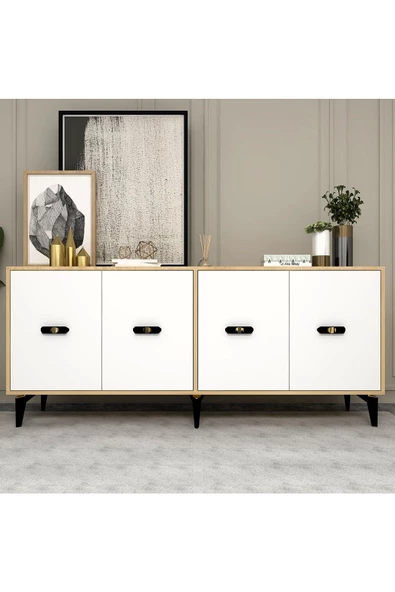 DemonteHome  FLYDH (KX) 180 CM KONSOL SAFİRMEŞE BEYAZ