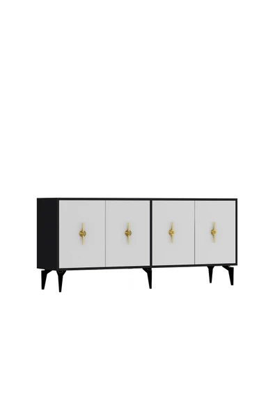 DemonteHome  FİGORADH (KX) 180 CM KONSOL ANTRASİT BEYAZ - 3